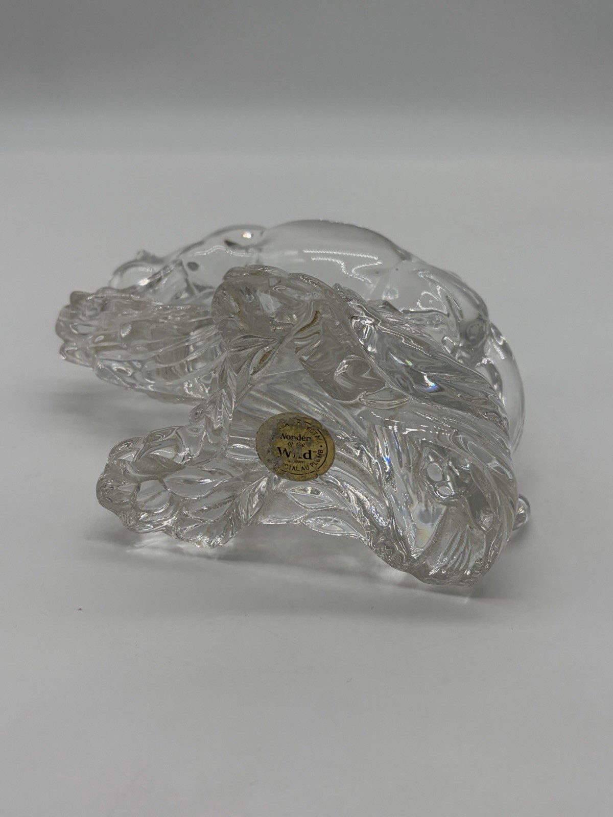 Princess House Wonders of the Wild Jaguar 24% Lead Crystal Figurine 7″