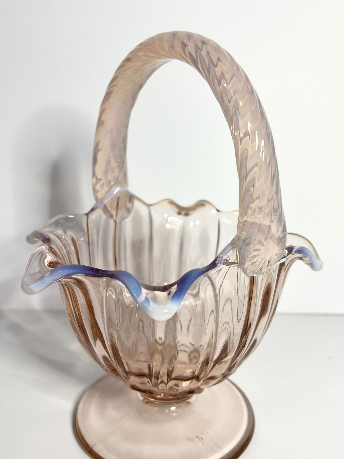 Westmoreland Glass in the Lotus Pattern in a rare color Rim 8″ Inches INV#1
