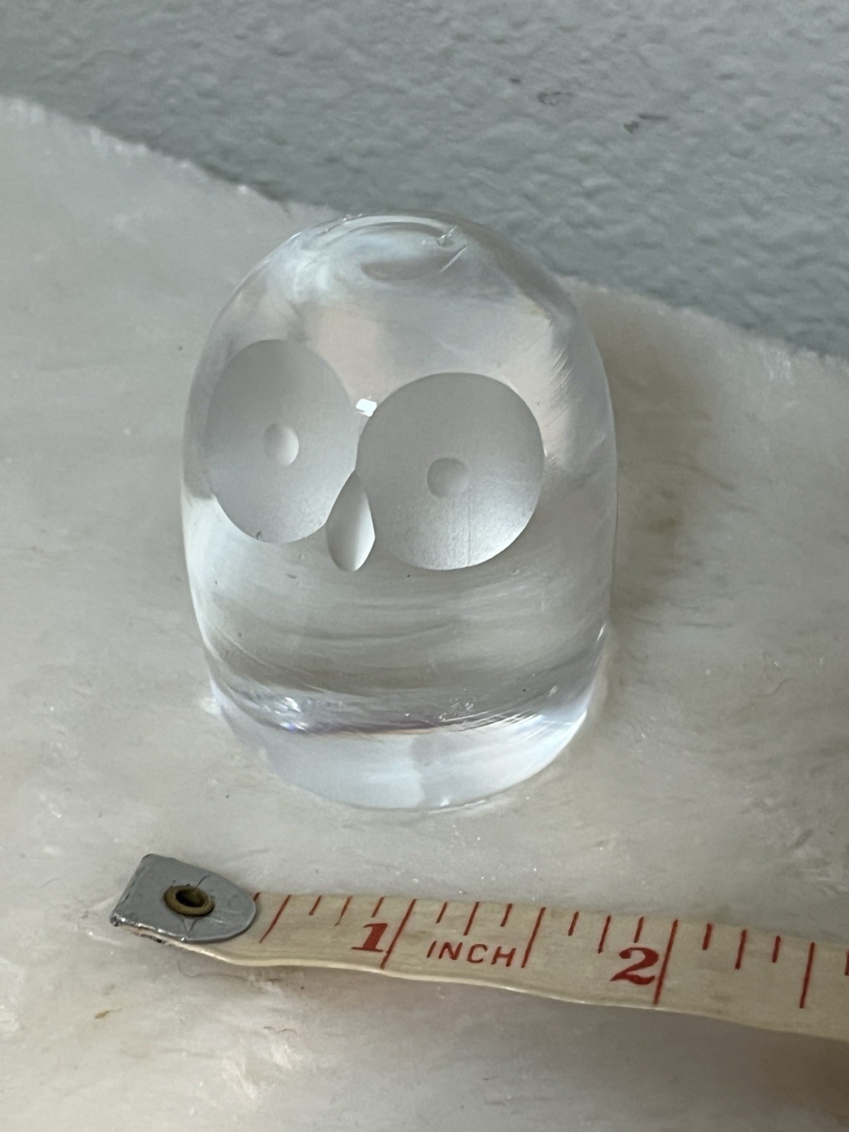 Vintage Hadeland of Norway Lead Crystal Glass Owl Modern Art Figurine