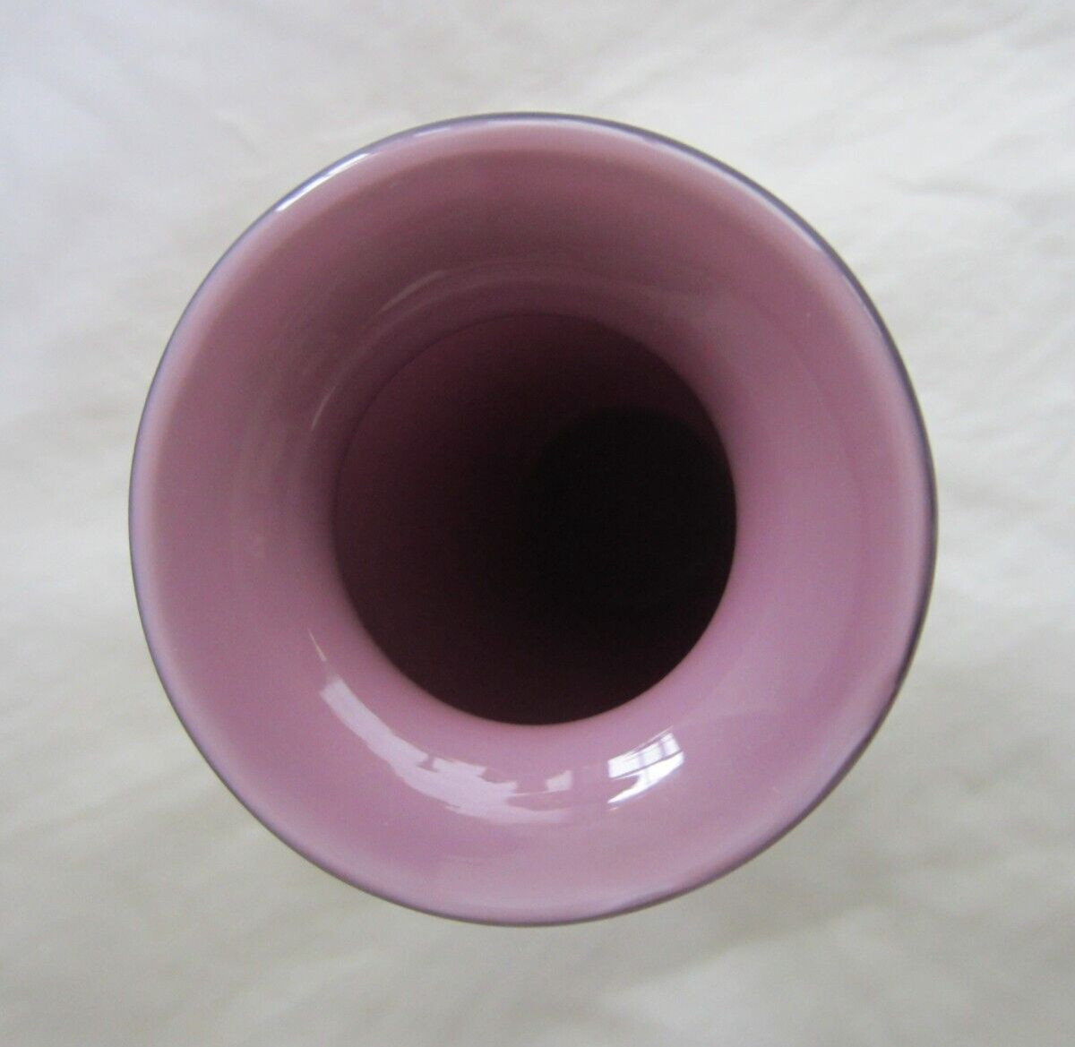 Amethyst Purple Art Glass Optic Small Bud Vase Classic Urn Shape 5.5″