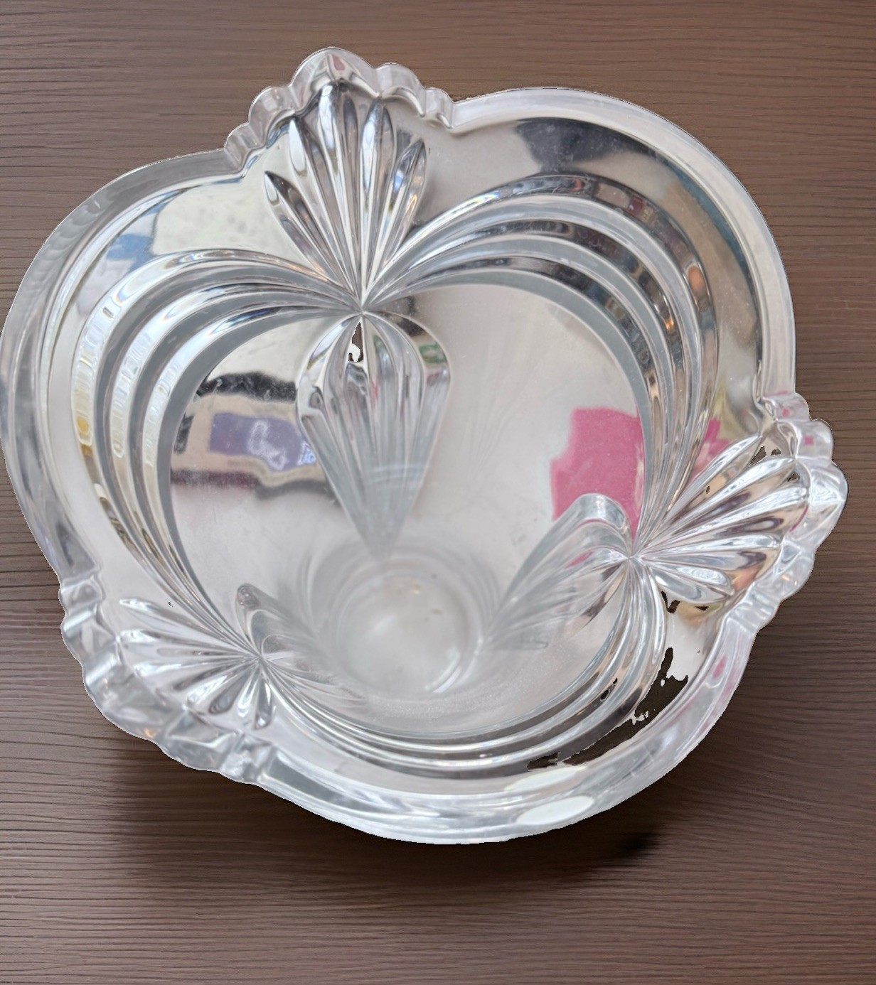 Vintage Bohemia Crystal 24% Lead Glass Vase 14″ GIGA Collection Chech Republic