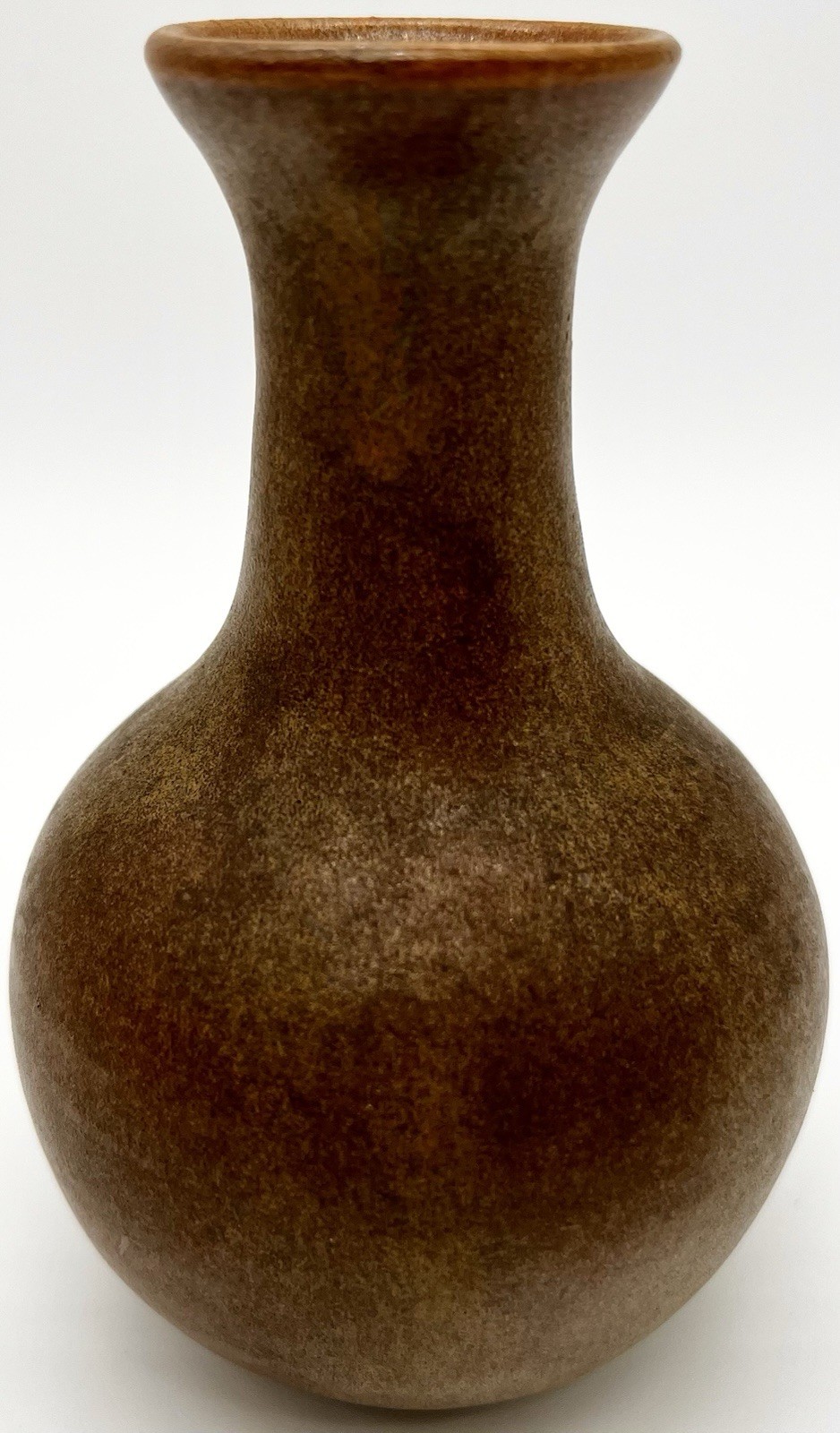 Georgia Folk Art Pottery W. J. GORDY Mountain Gold Vase 4.25″