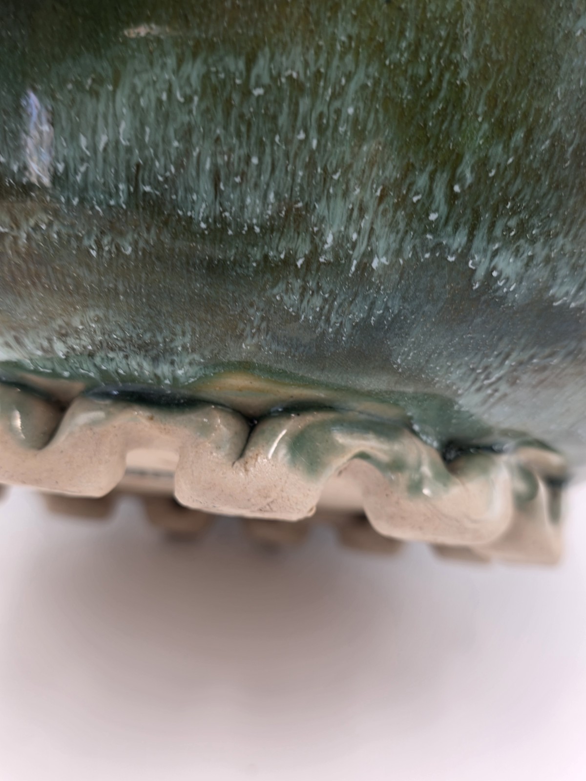 Large Majolica Fortune 13” Planter Bowl 8 Turtles on Lily Pads Galaxy Background