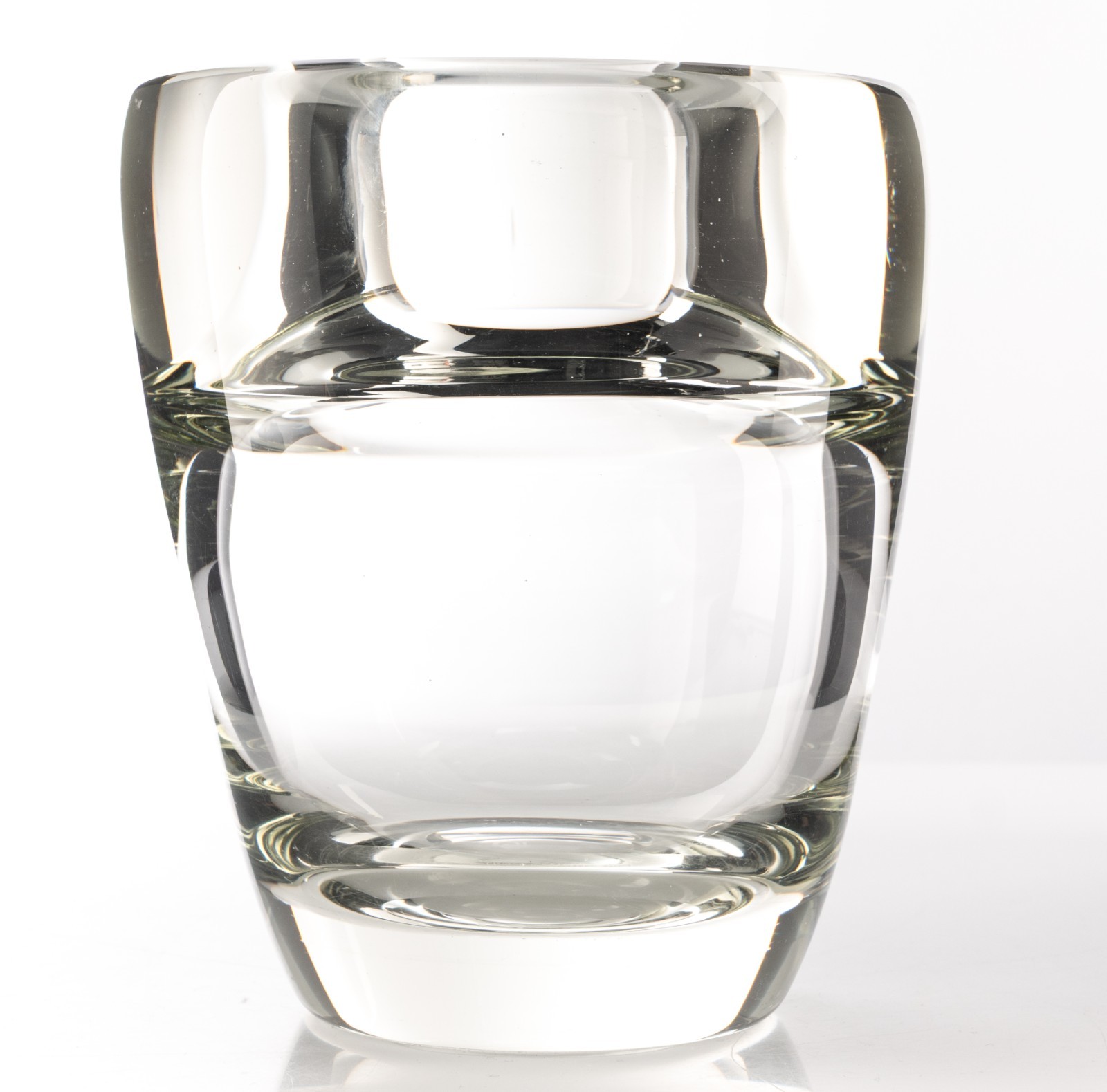 RARE Andries Dirk Copier Art Deco Vase 7×6″ 8lbs KN1706 Leerdam Glassworks 1936