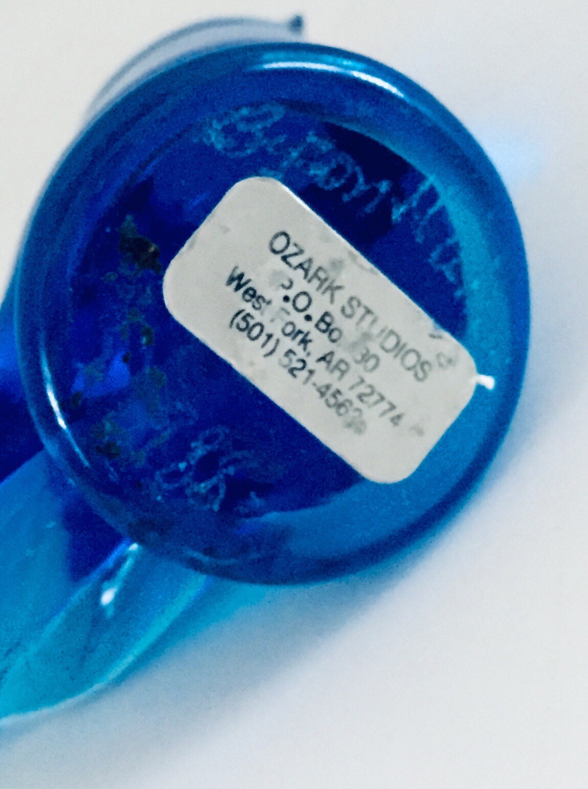 OZARK STUDIOS “Byron Hicks” & BLUEBIRD OF HAPPYNESS “Leo Ward” GLASS BLUEBIRDS