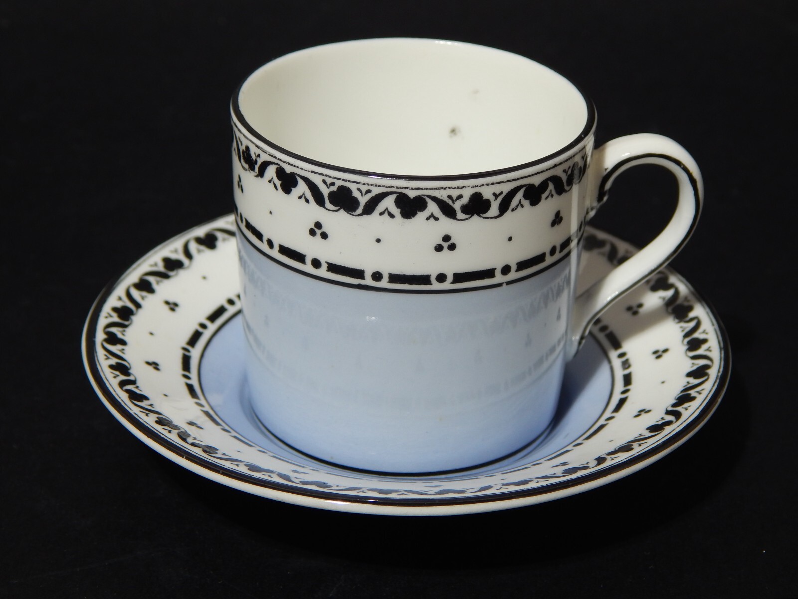 Rare Antique Edwardian Period English Fine Porcelain Crescent Cup