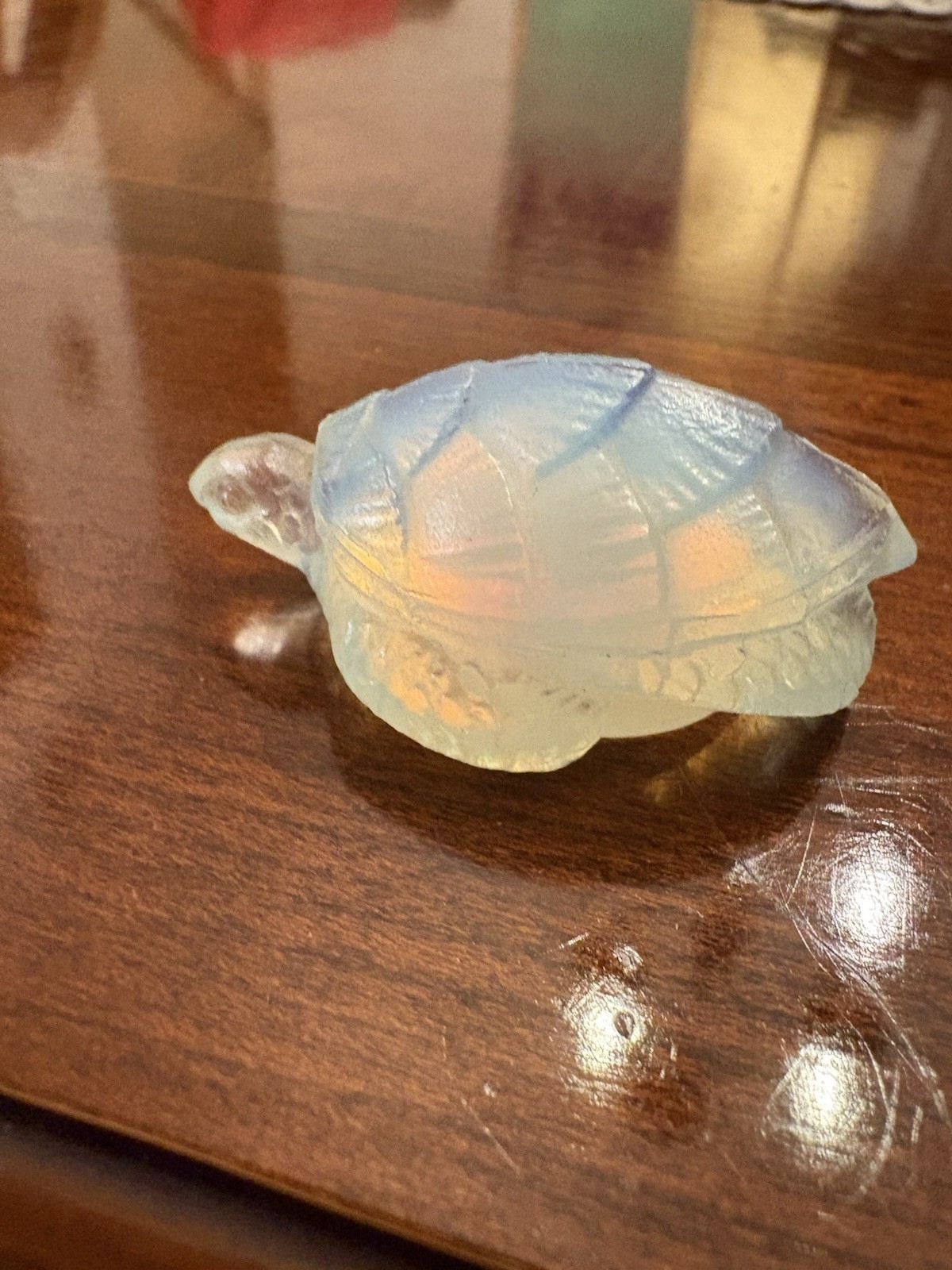 Rare Vintage Sabino France Opalescent Art Glass “Tortue” (Sea Turtle) Figurine