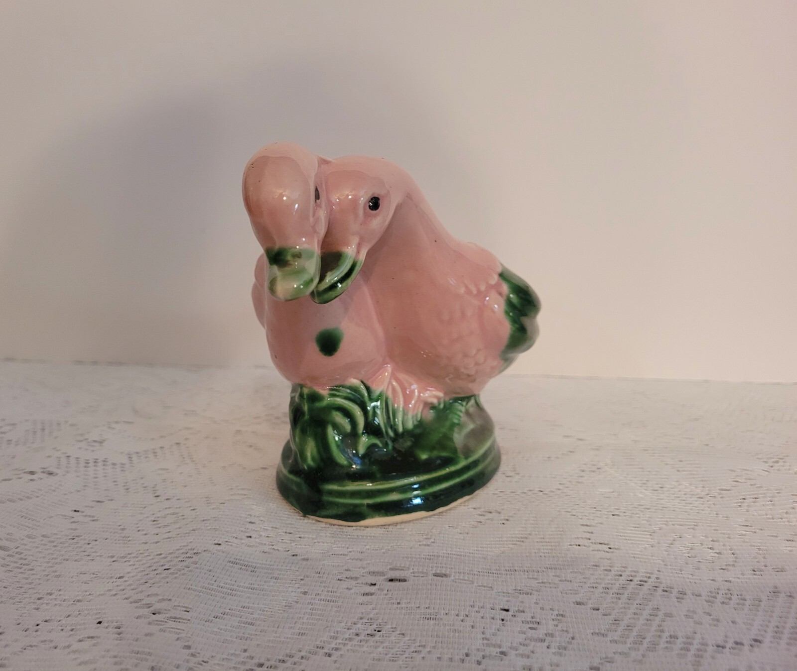 RARE FIND: 1960’s Duckling 🐥 Pink and Green Planter or Vase-Japan #39
