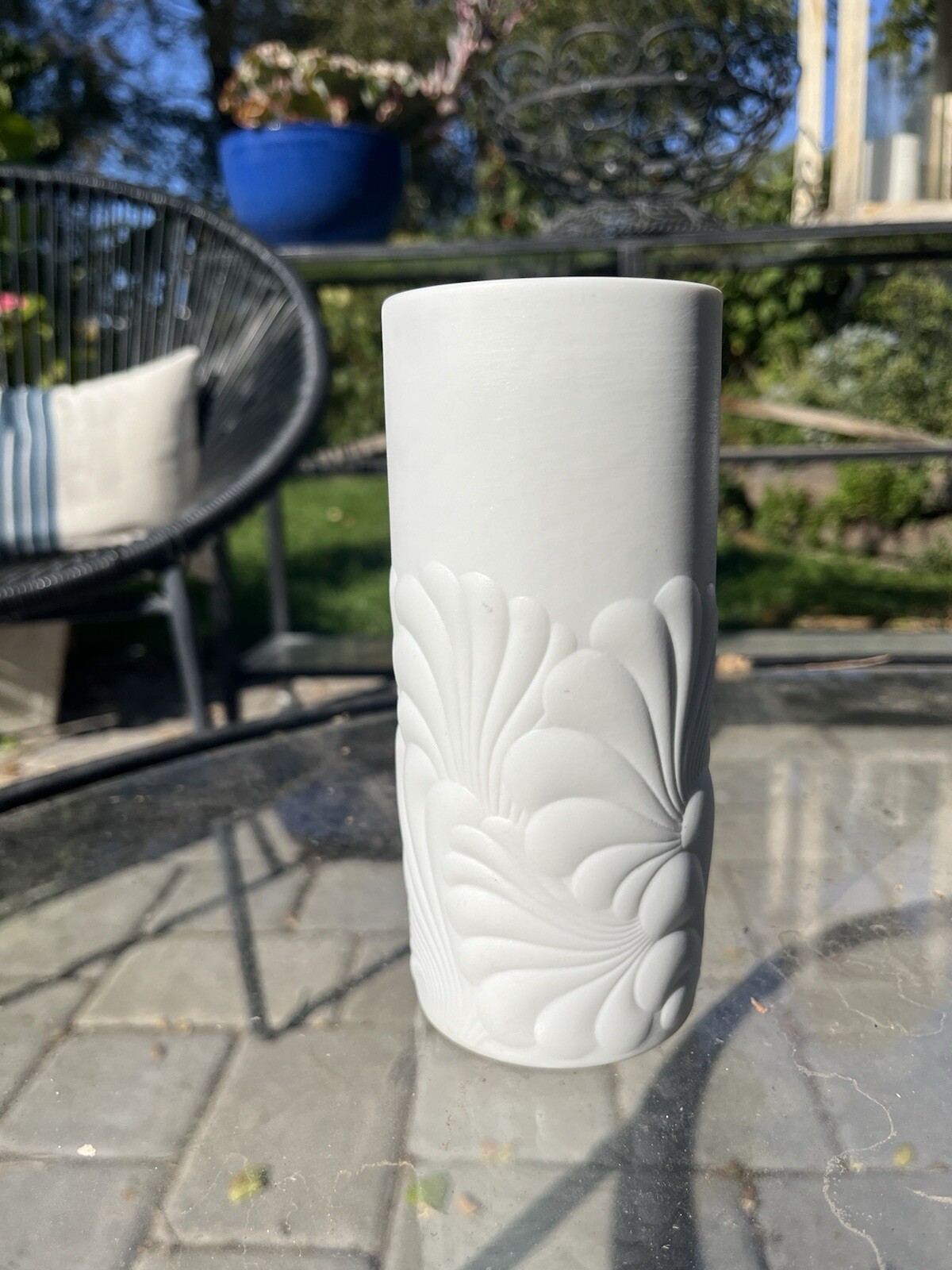 Vintage Rosenthal Studio Line White Bisque Porcelain Vase Rosamunde Nairac