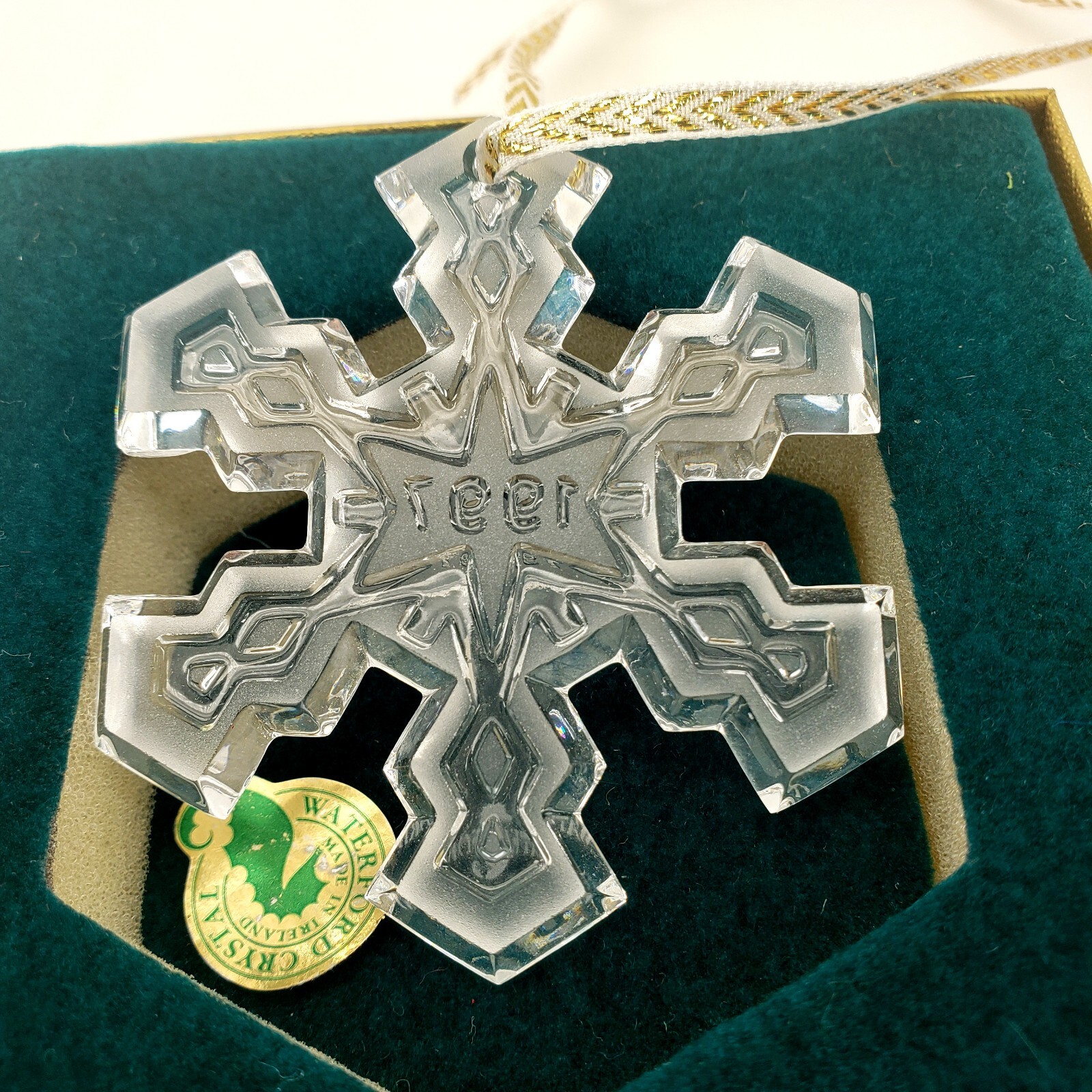 Waterford Snow Crystal Collection Snowflake Christmas Ornament 3rd Edition 1997