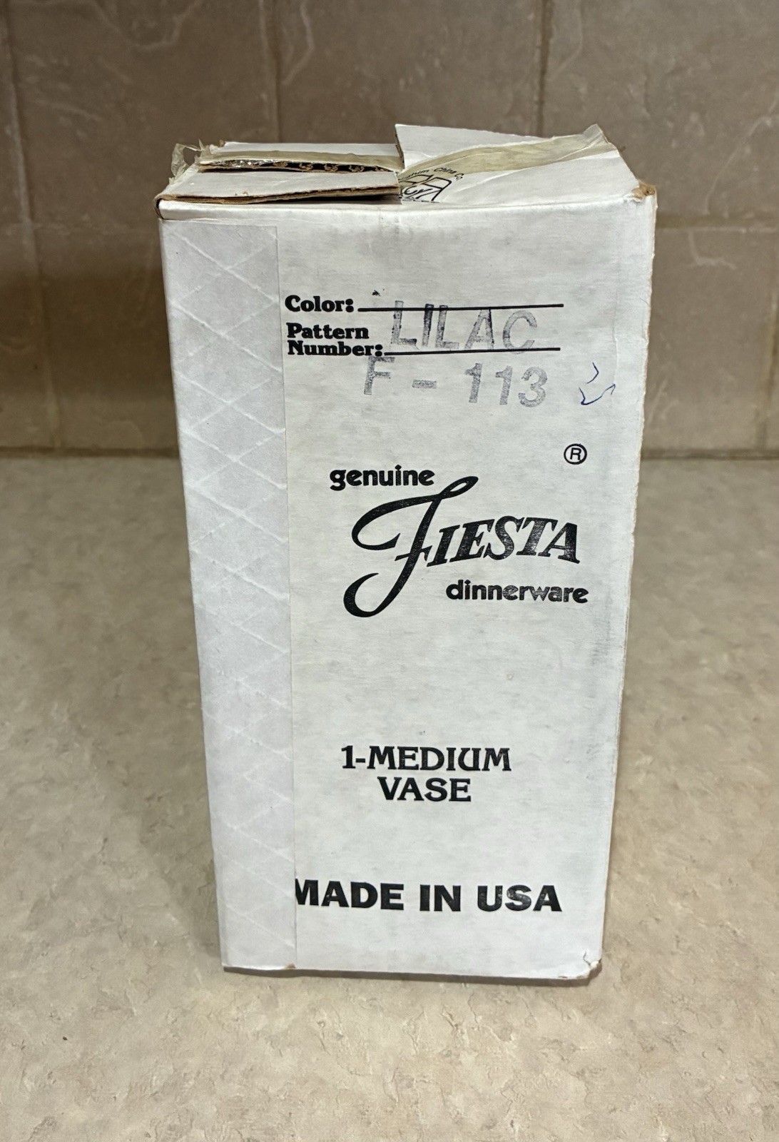 Fiesta Lilac Medium Vase-NIB-Fiestaware-HTF