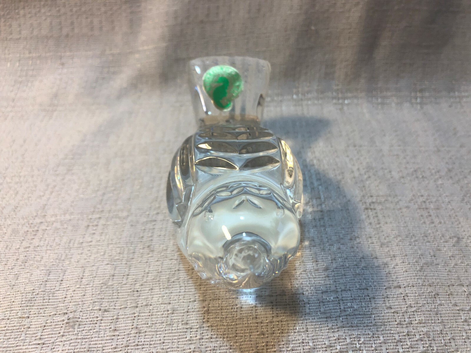 Miroslav Havel Signed Stamped Waterford Crystal Bird Paperweight Figurine
