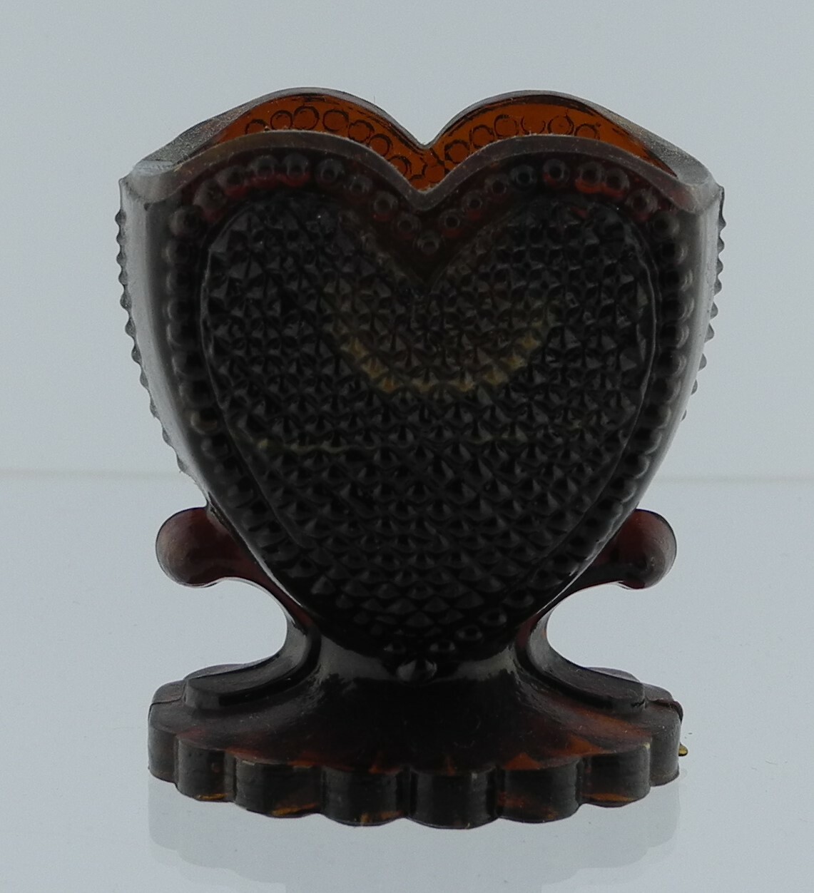 Boyd Glass Heart Toothpick Nutmeg