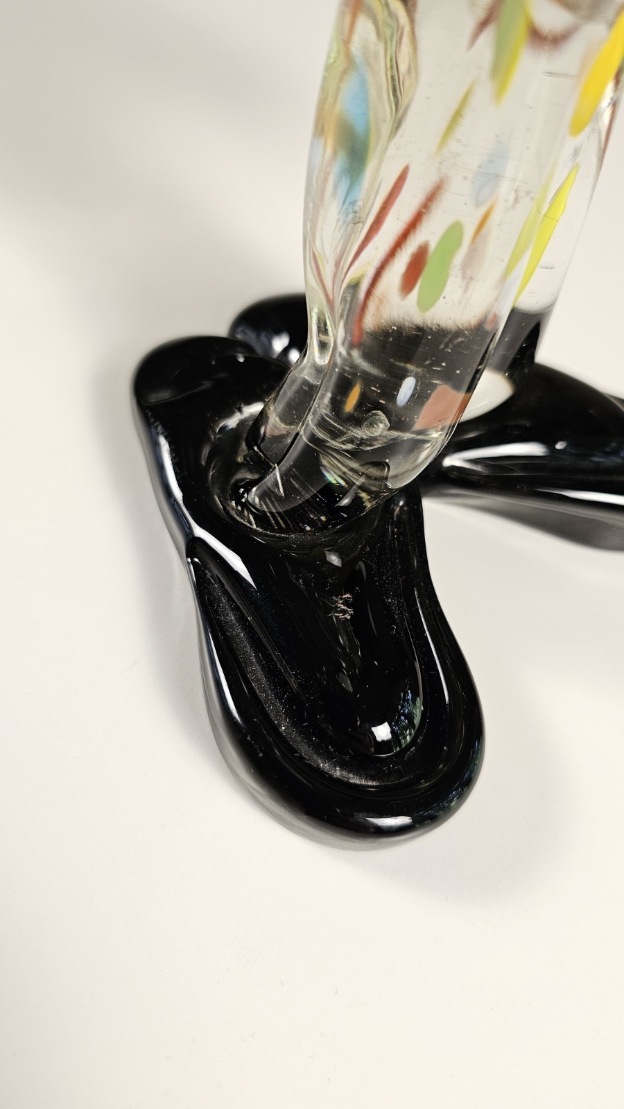 Vintage Koscherak Bros Murano Glass Clown 13.5″ Hand Blown Italian Art Figurine
