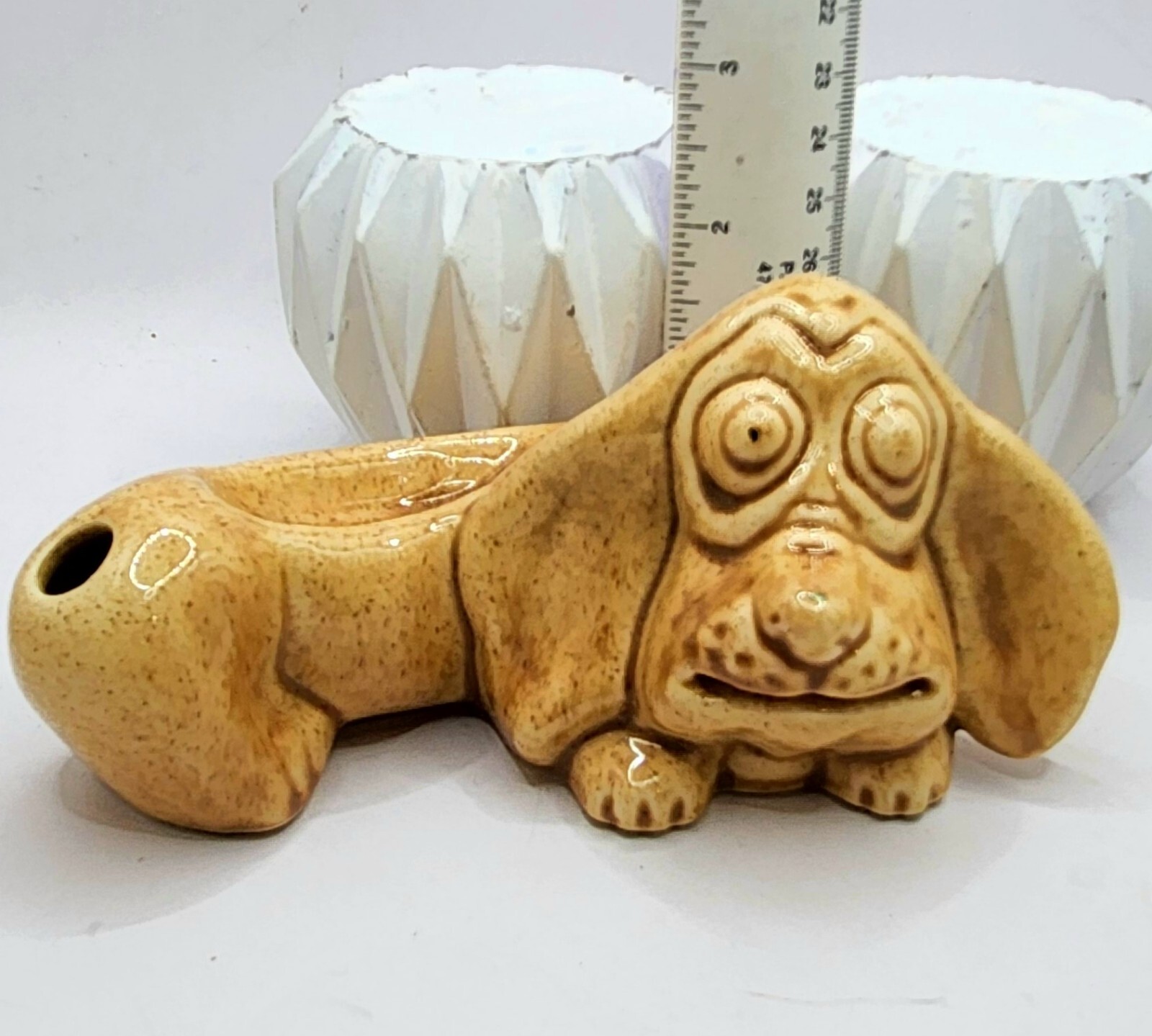 Vintage ‘Postage Pooch’ The Artists Barn Fillmore CA Desktop Stamp&Pen Holder