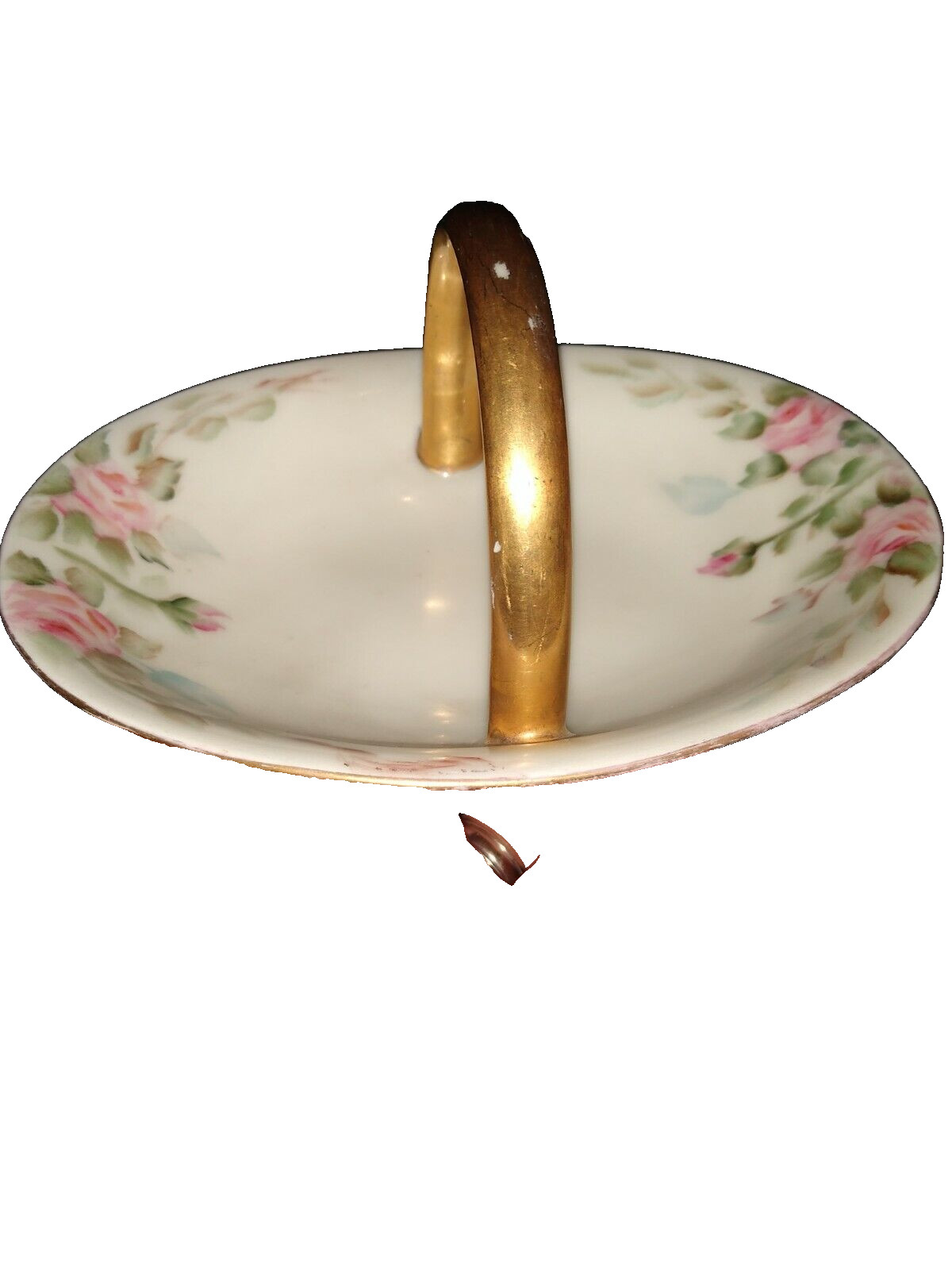 Vintage Vienaud Limoges Handled Dish