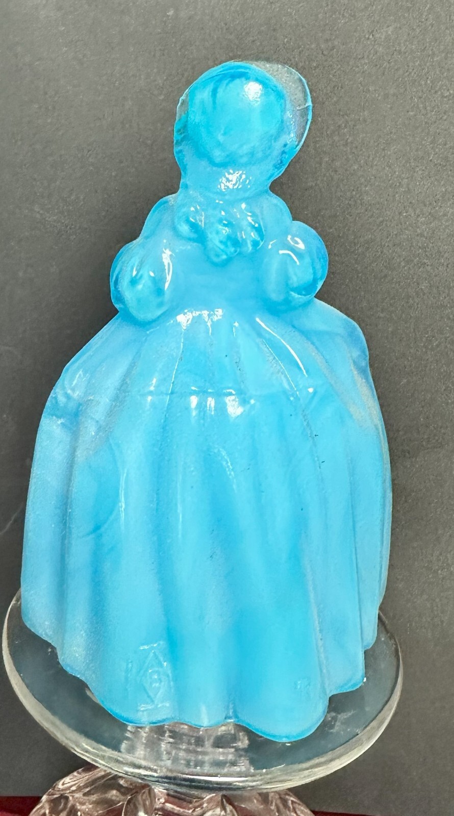 Boyd Glass Marguerite Doll Peacock Blue 1999