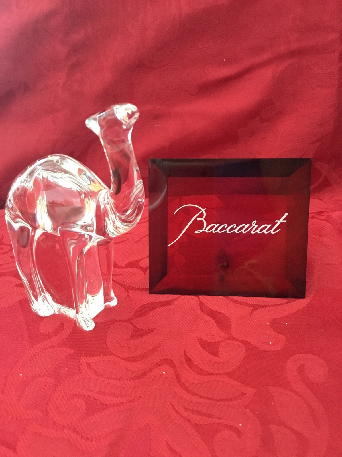FLAWLESS Stunning BACCARAT France Glass Crystal CAMEL Figurine LOET NOAH’S ARK