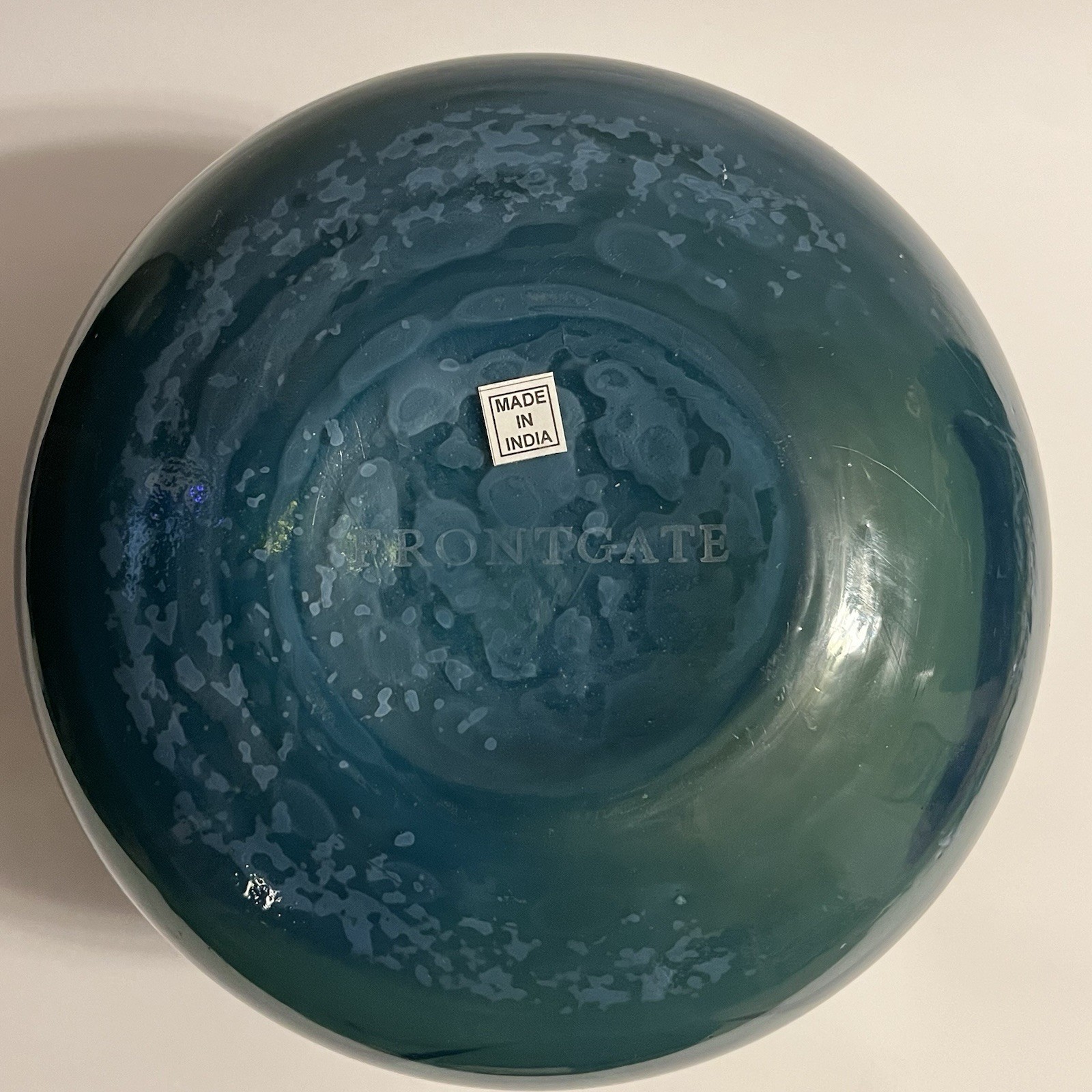 Handblown Recycled Glass Marella Vase Earth & Sky Blue Green 6″H FRONTGATE India