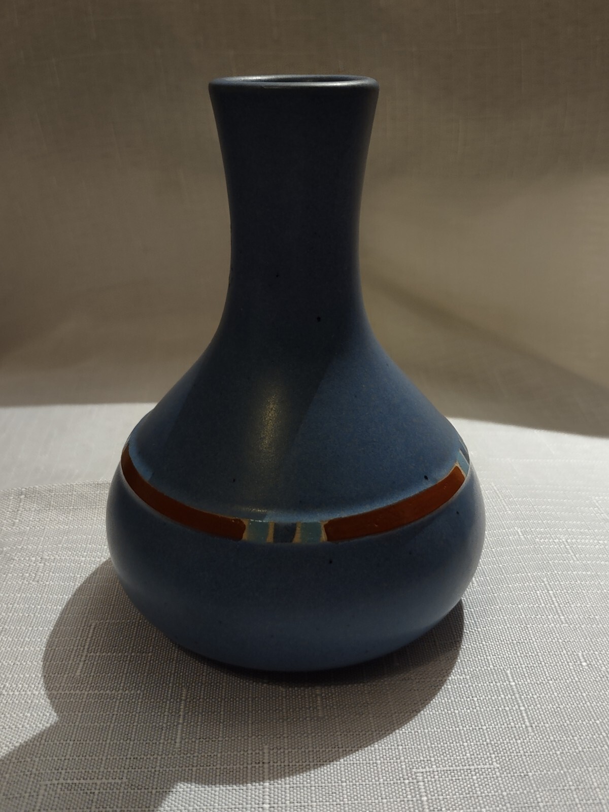 Dansk Mesa Blue 5 in. Bud Vase 1990-2004 Discontinued.
