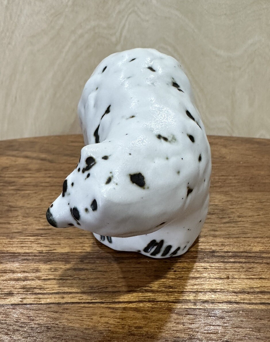 Mid Century Modern Pentik Ceramics Finland Henrik Allert Polar Bear Figurine