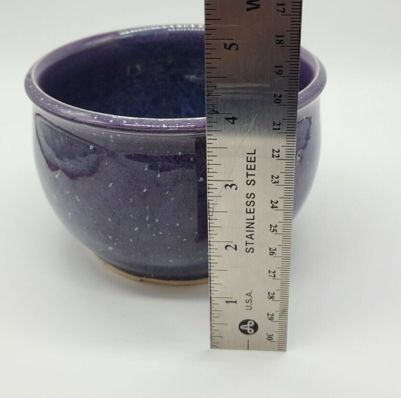 Leigh Deforth Purple Spotted Glaze Planter