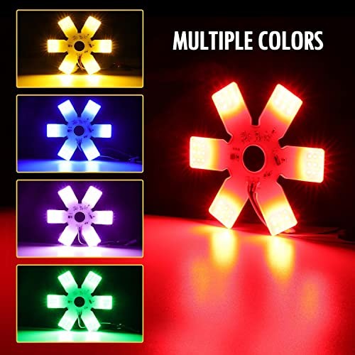 LED Air Cleaner Light 7.8″ Inch Ultra-Thin Hex Style Dual Function Red