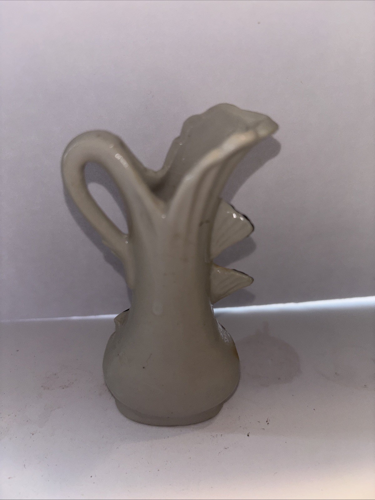 VINTAGE Hand Painted Miniature Bud Vase. Birds. Japan. 1940s-50s Porcelain