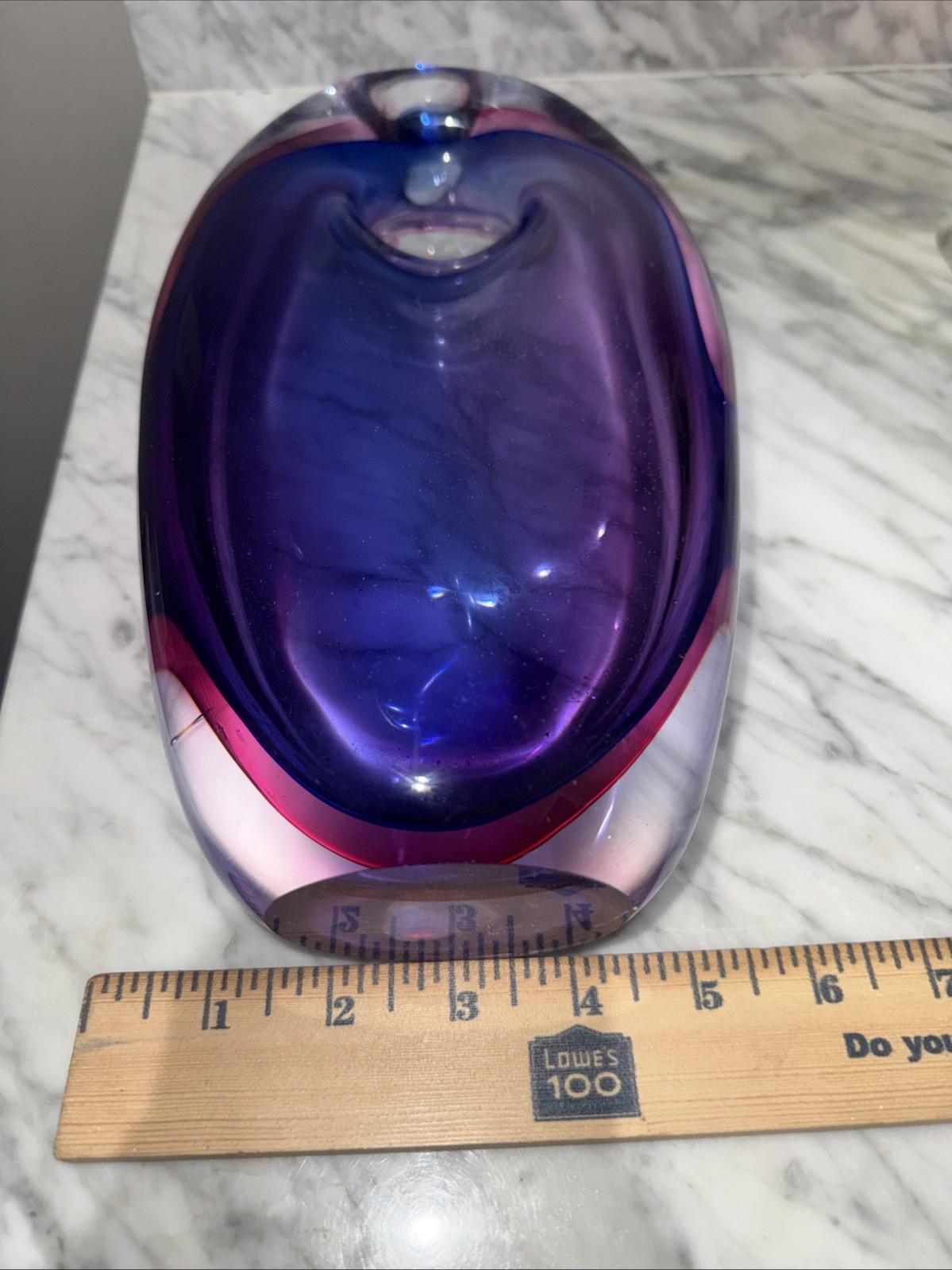 vintage Murano “Forato” (Hole) art glass vase 8lbs