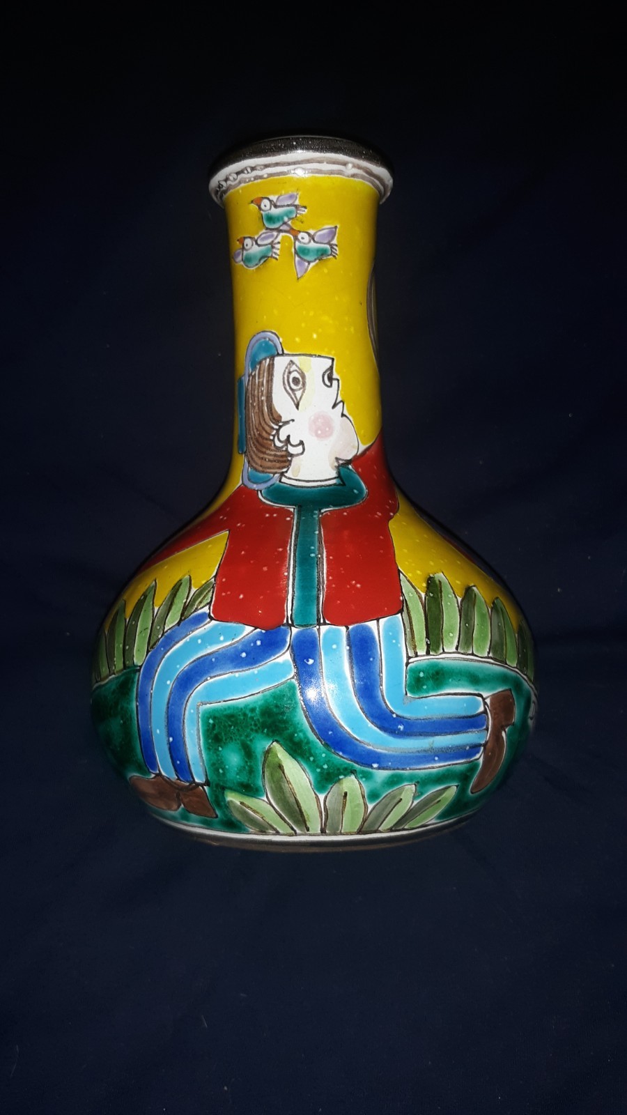 Vintage 1965 Desimone Italian Pottery Vase