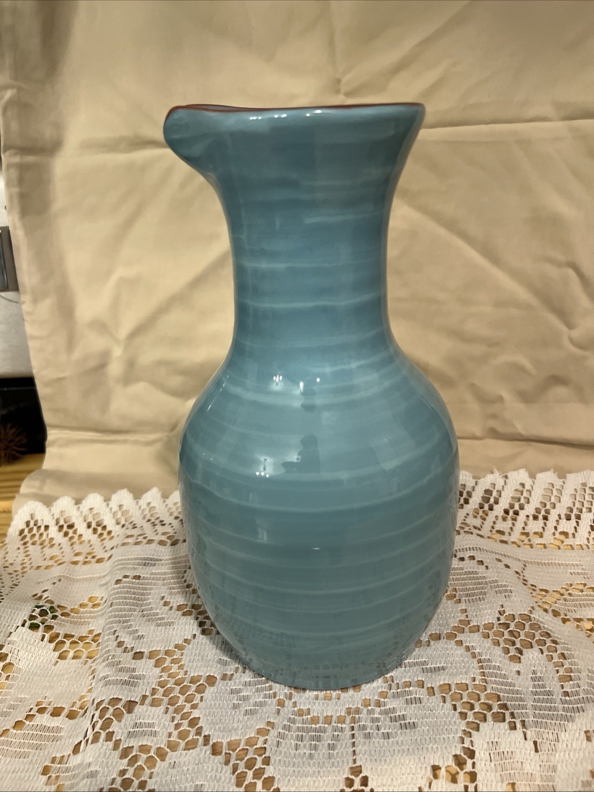 Large Redware Vase/decanter