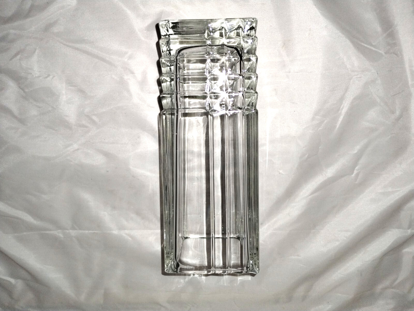 Heavy Glass Vase, Made in Italy, 9″ Tall, Please Read Description.