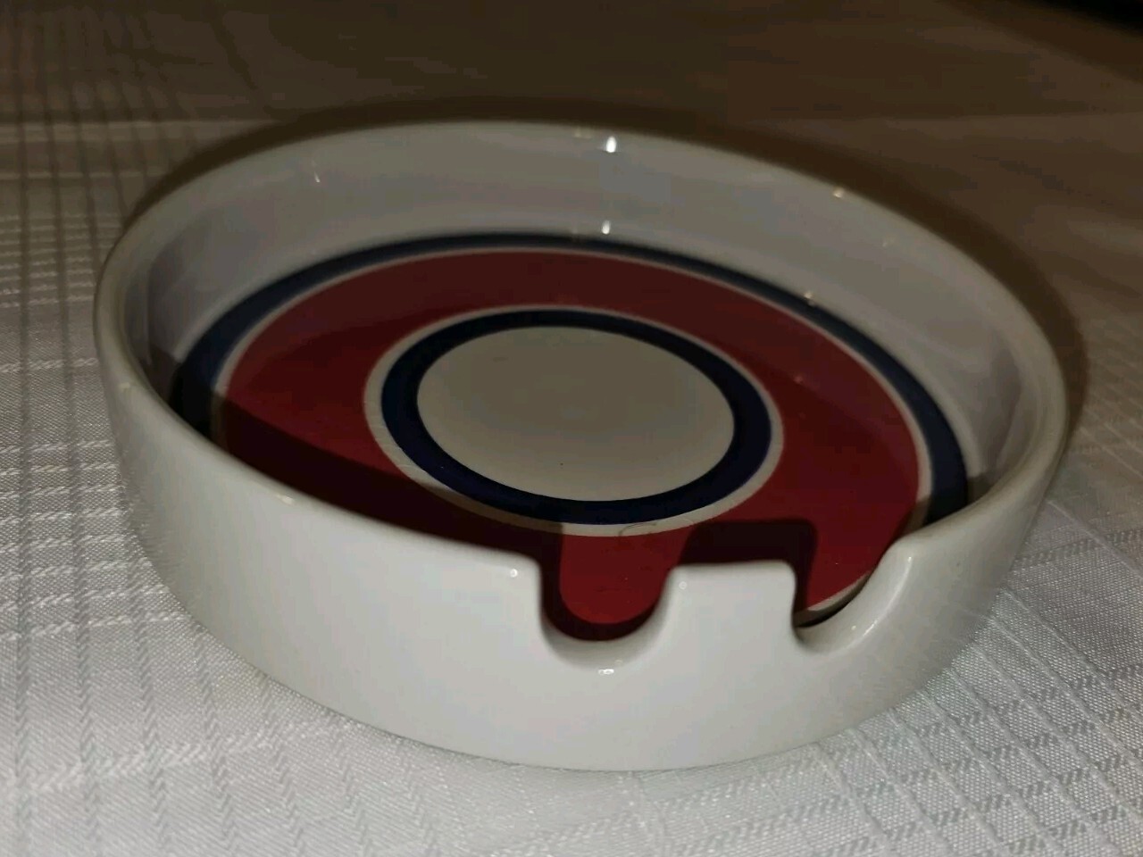 Vintage Italian Mancoli Mid Century Cigarette Cigar Ashtray – J.W. Co Red & Blue