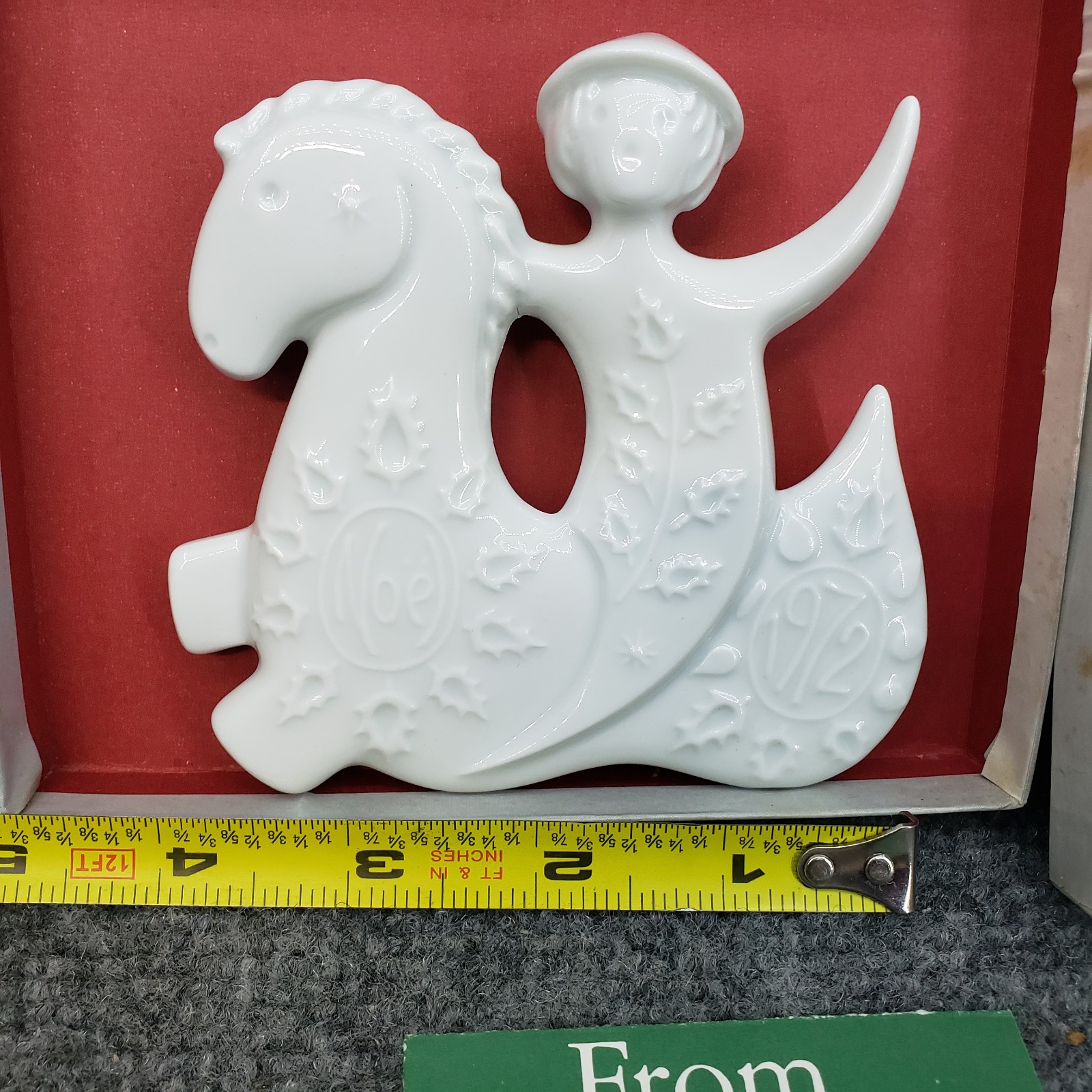 Haviland THE PRANCING HORSE Christmas Ornament 1972 Limoges France