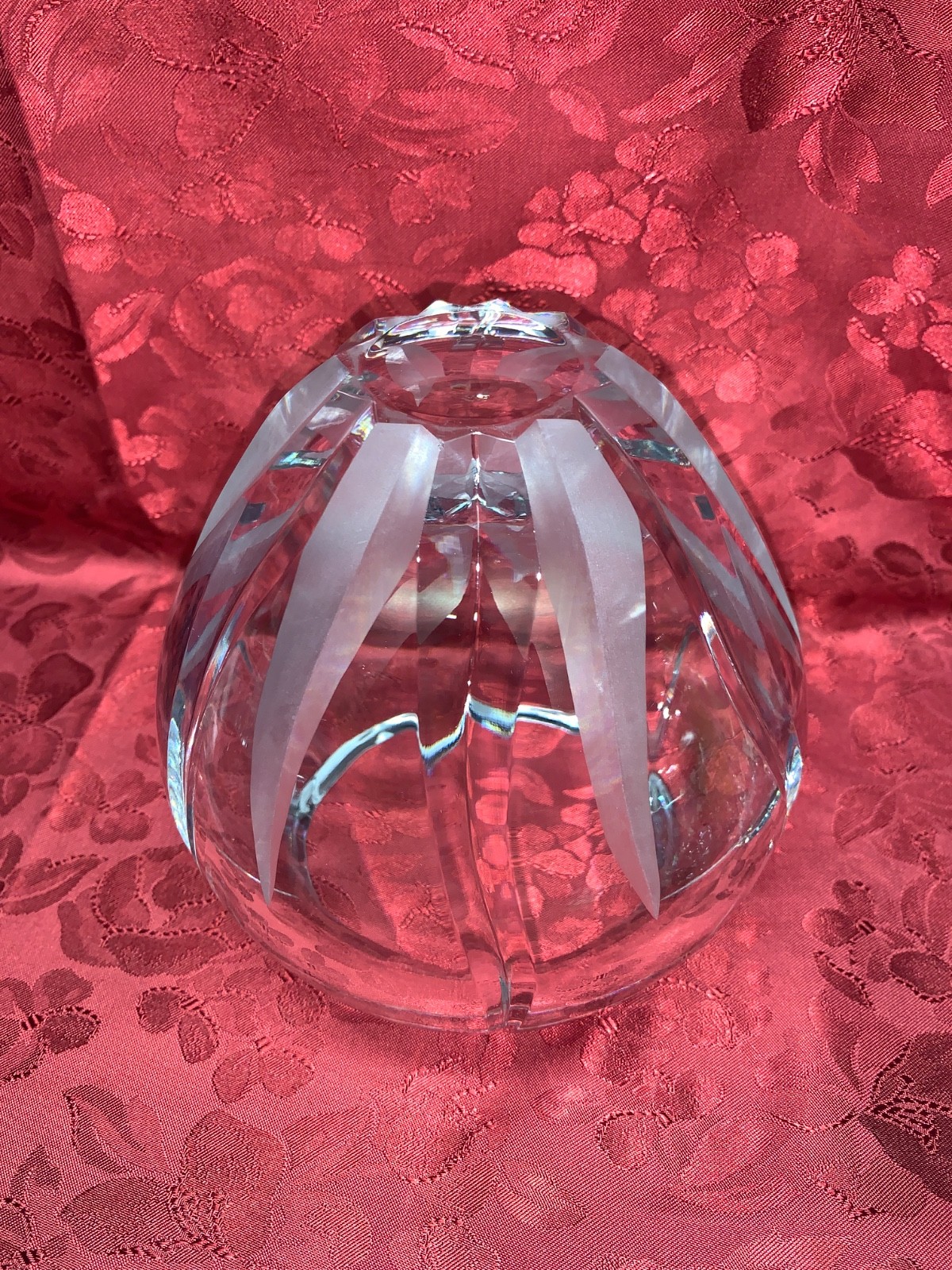 Mikasa ~Flame D’Amore~ 6″ Cut Crystal Flower Vase