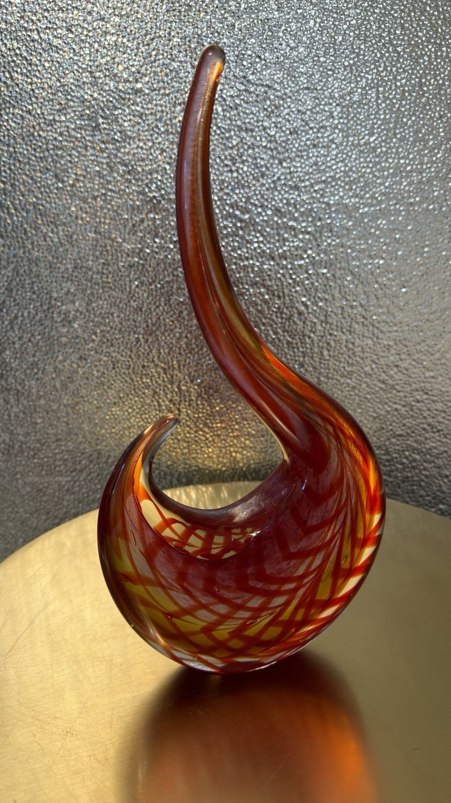 Escultura Abstracta de Cristal Soplado “Sun Conure” Luxury Lane – Estilo Murano