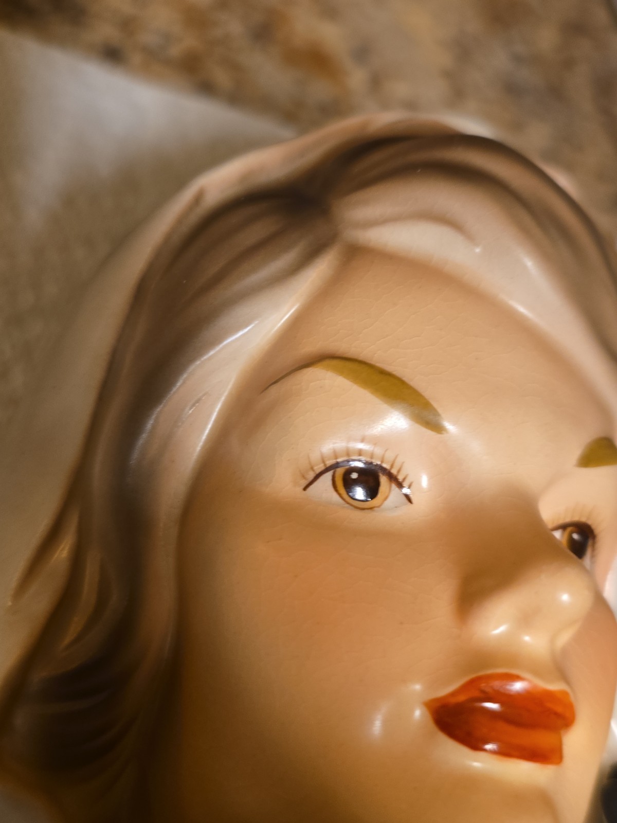 1964 Inarco Jackie Kennedy Mourning Headvase E-1852 Excellent Vintage Condition.