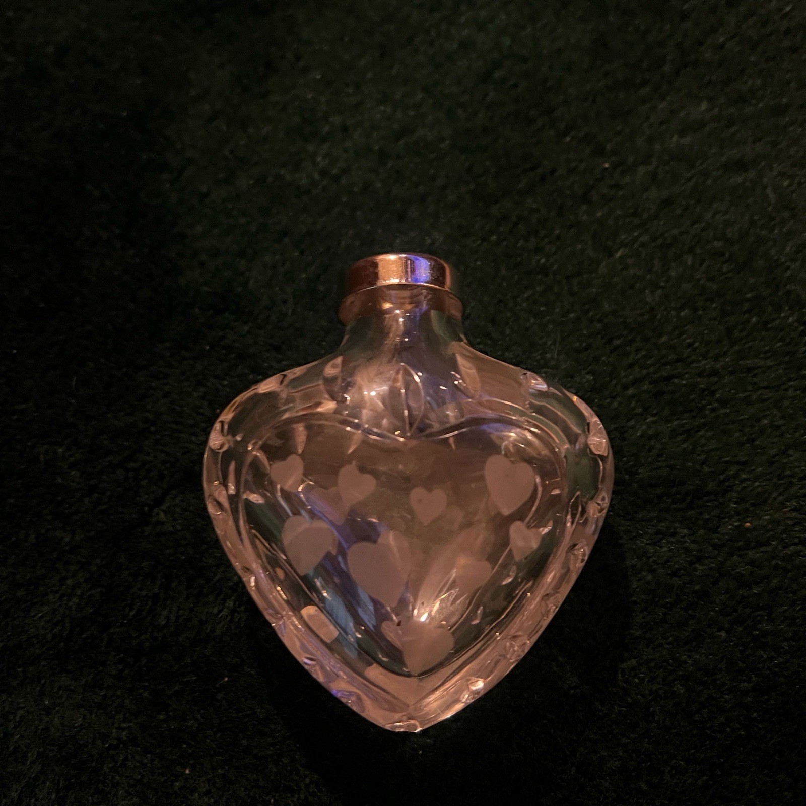 Marquis By Waterford Crystal Made In Poland Etched Bubble Heart Ornament
