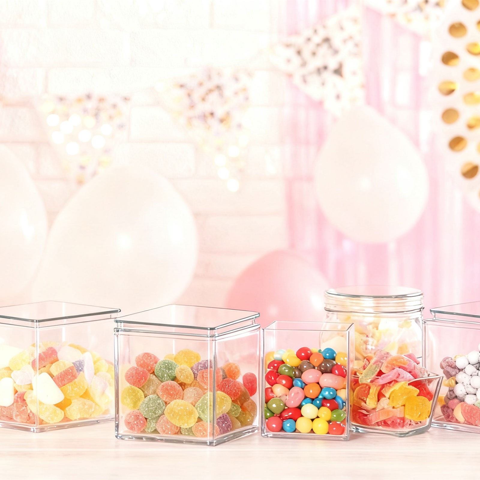5.9″ x 2.8″ x 1.4″ Acrylic Storage Box with Lid Clear Rectangle