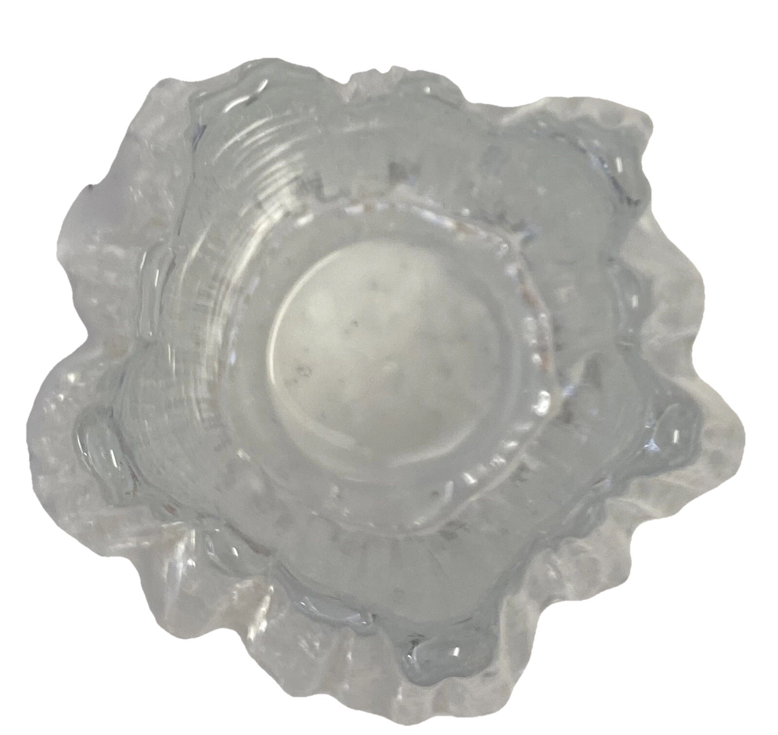 Glass Volcano Tea Light Candle Holder by Rune Strand for Nybro Swedish Glass Co.