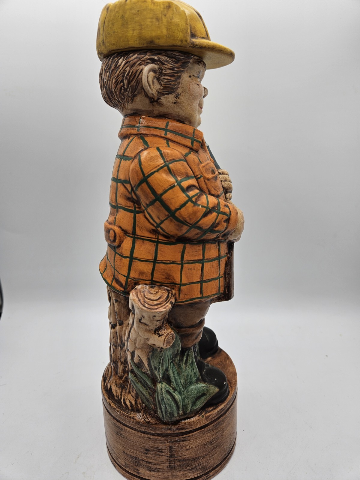 Vintage 1975 Decanter Alberta’s Mold Inc Ceramic Hunter Statue Figure Pottery