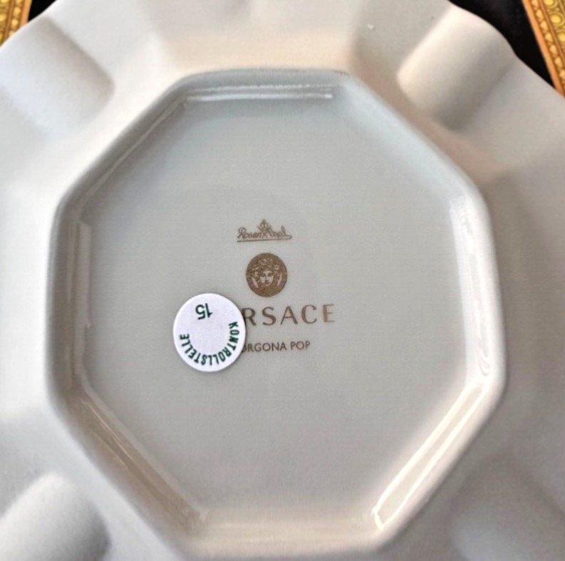 Versace Ashtray Gorgona Medusa table dinner Home Rosenthal Prestige Gift idea