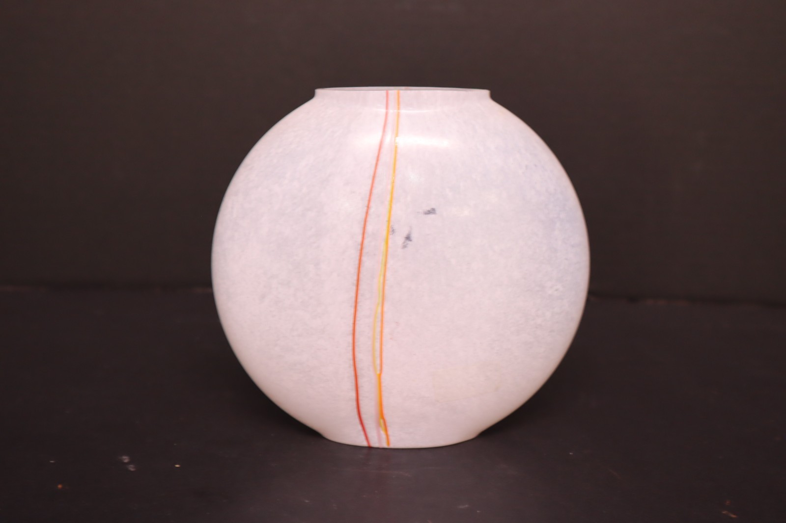 Vintage Kosta Boda “Rainbow” Studio Art Glass Vase Signed Bertil Vallien 5.75″