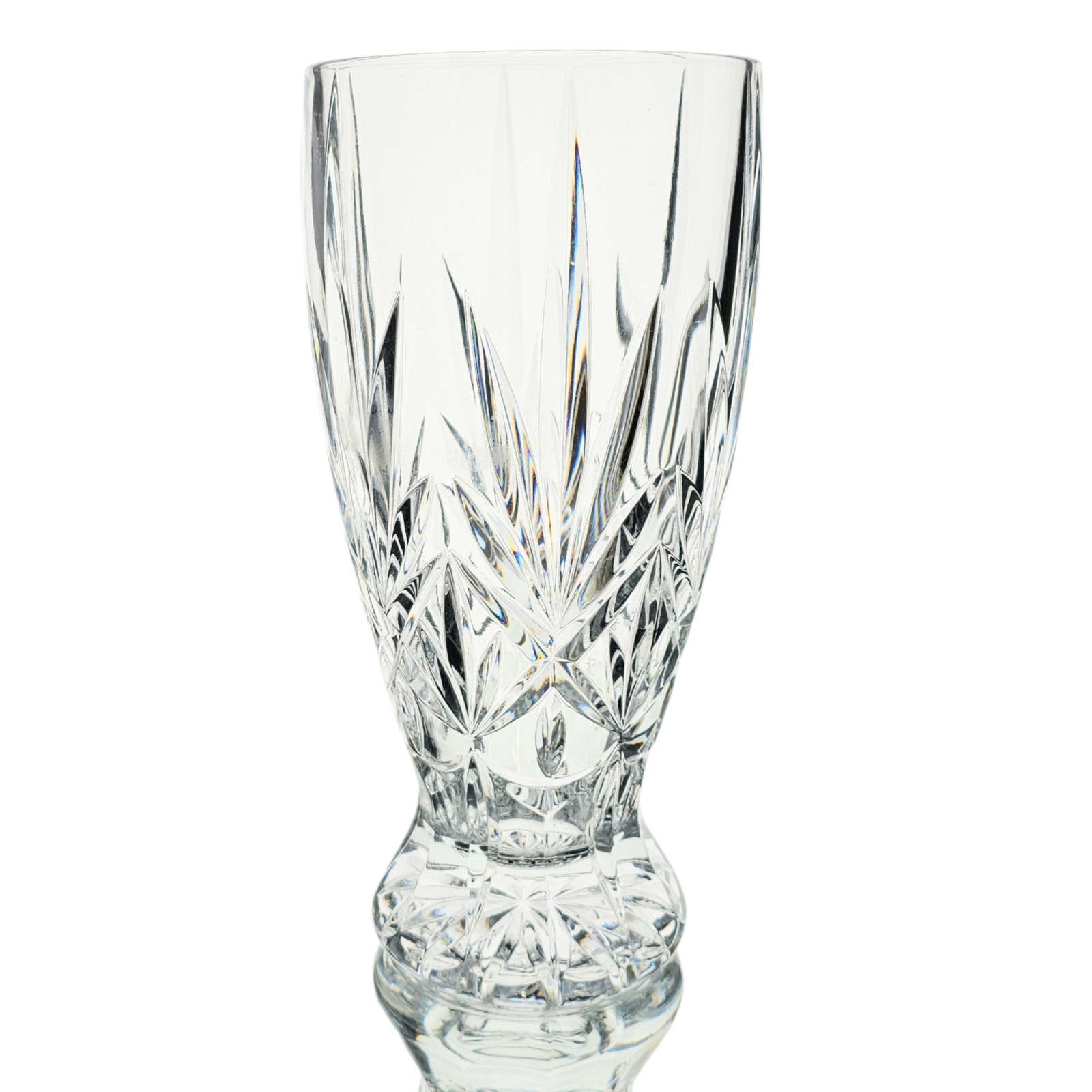 VTG Cristal D’Arques-Durand Mystique Pattern Cut Crystal Flower Vase – 11 Inch