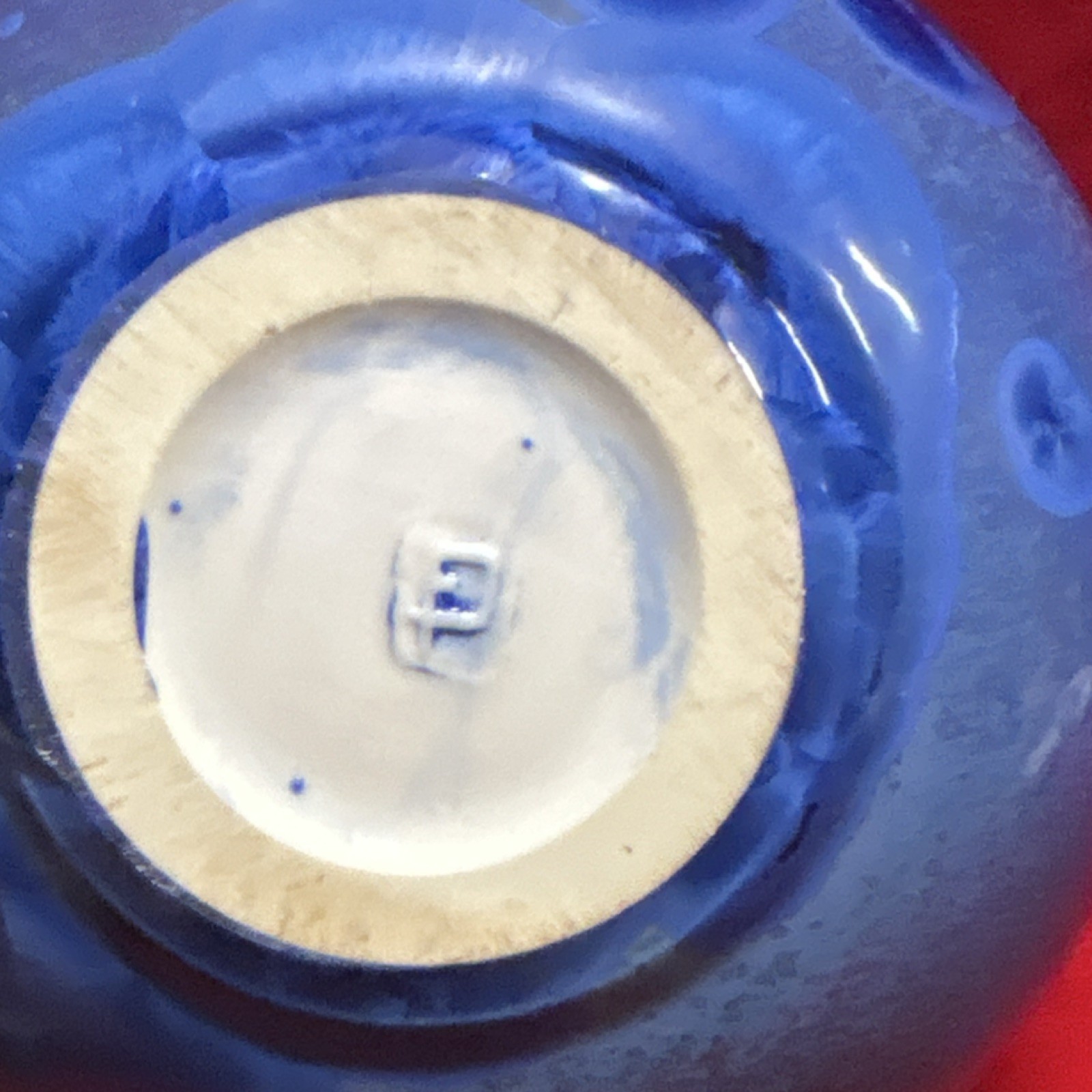 Blue Crystalline Glaze Studio Pottery Signed Art Ceramic Bottle Modern Handmade