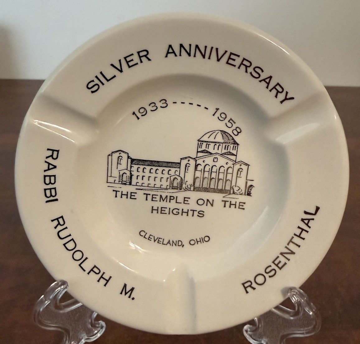 Royal China Ashtray The Temple On The Heights 1933-1958