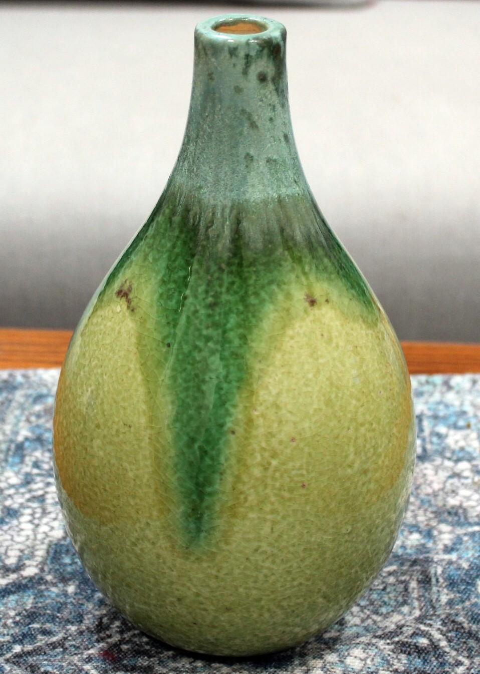 VINTAGE Pottery Glazed Tall Vase from Three Hands Corp. Modern 70’s Look Vase