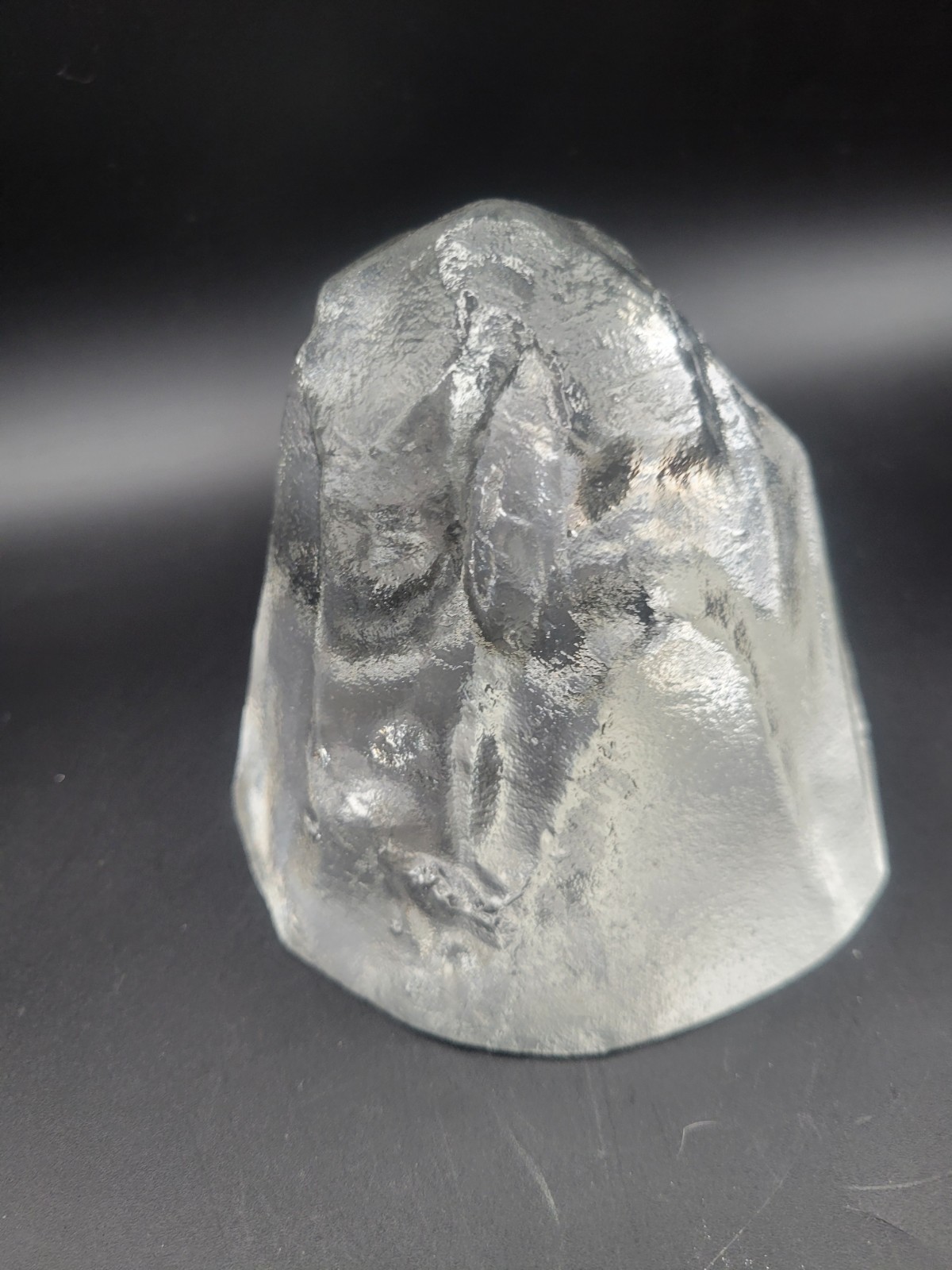 Hoya? Crystal Iceberg Glacier Sculpture Paperweight Art Glass