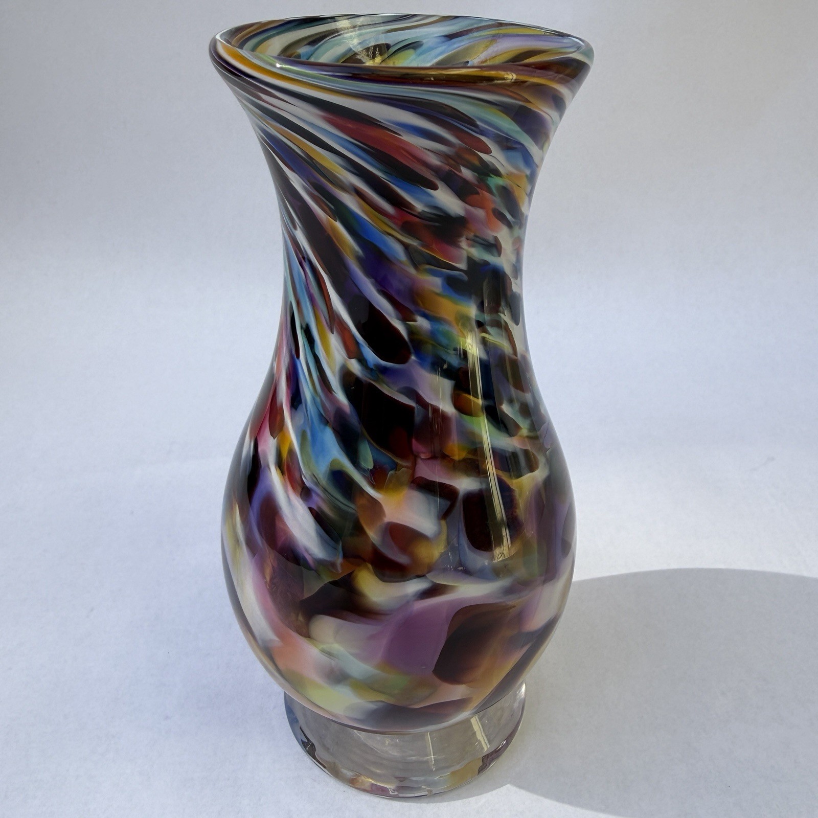 Studio Art Glass Colorado Estes Park by Patterson Glassworks Handblown Bud Vase