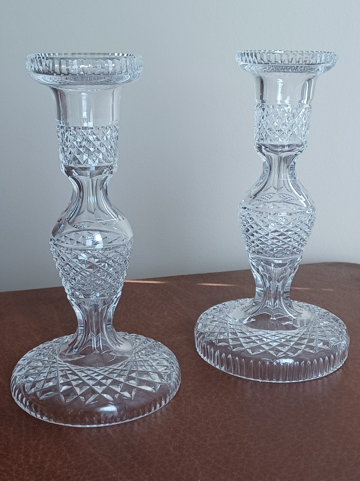 7 5/16 ” SINGLE LIGHT CANDLESTICK BY WATERFORD CRYSTAL DISCONTINUED PIECES